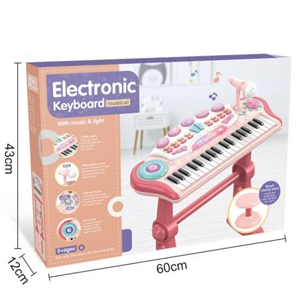 اسباب بازی پیانو الکترونیکی با صندلی و میکروفون Electronic Keyboard Musical_اسباب بازی